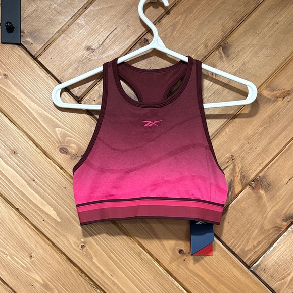 Reebok Other - Reebok Women's Burgundy and Pink Ombré Sports Bra